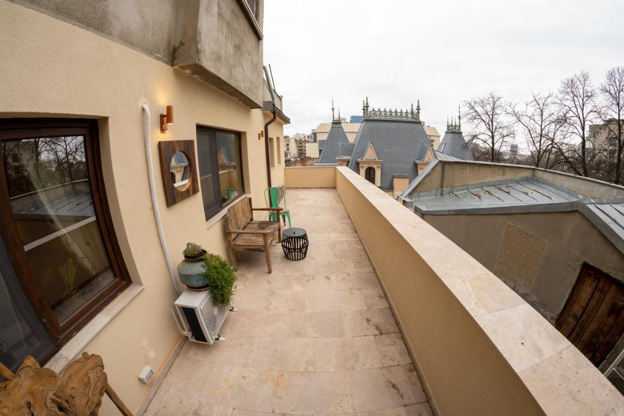 Theatre Rooftop Apartment With Patio Bucharest Exterior photo